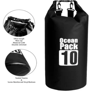 10L Roll Top Float Lightweight Dry Bags Shoulder Strap Backpack