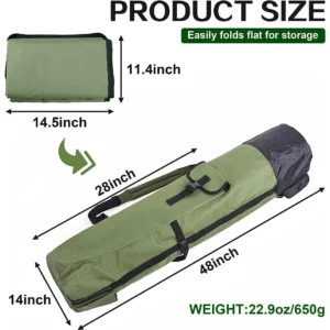 Fishing Pole Bag with Rod Holder Fishing Rod Bag Carrier Case 5 Poles Waterproof Travel